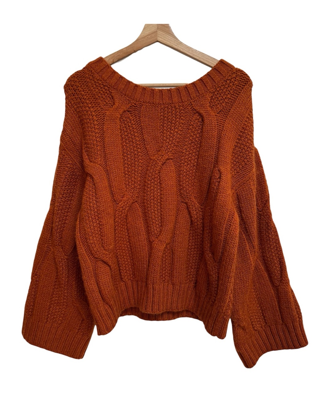 Maeve Anthropologie Chunky Cable Knit Sweater Women’s XS Oversized Boho